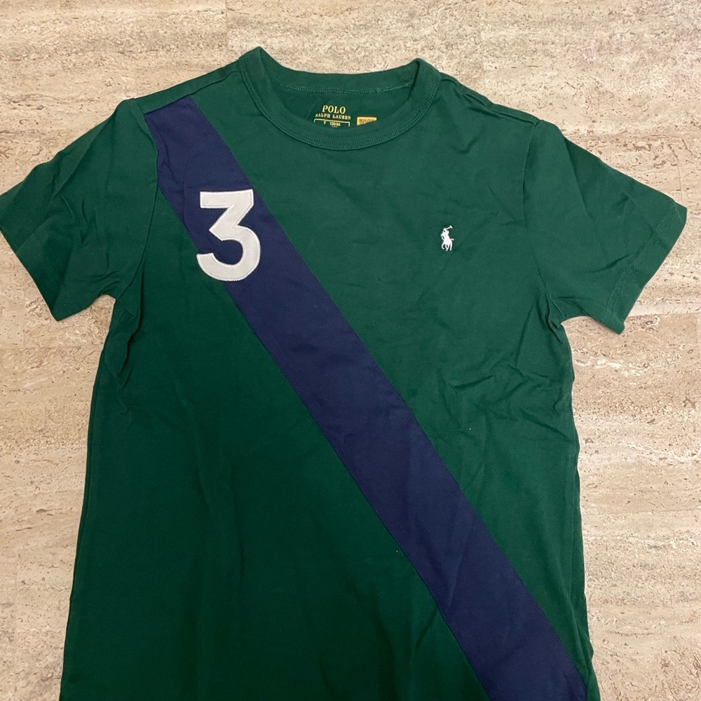 Polo by Ralph Lauren Cotton Jersey Tee with Navy Stripe